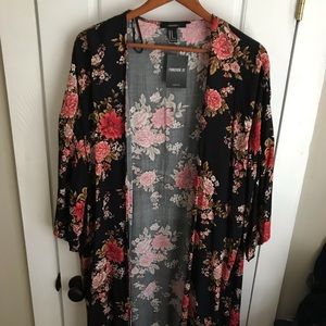 Forever 21 Floral Kimono